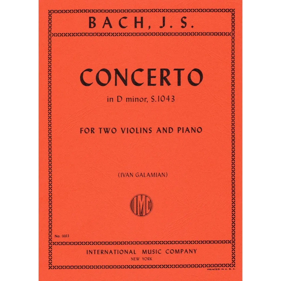 International Bach Doppelkonzert d-moll BWV 1043 Noten 2 Violinen