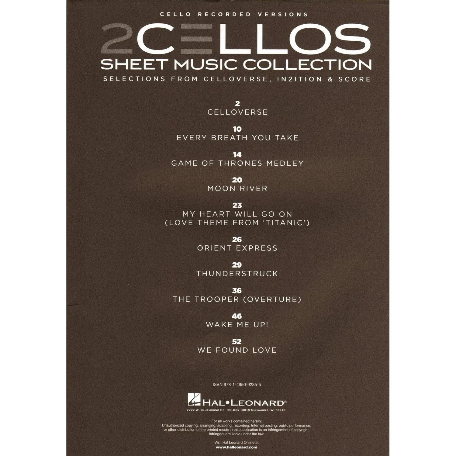 Shar Music 2 Cellos Collection Noten Cello-Duett 10 Stücke
