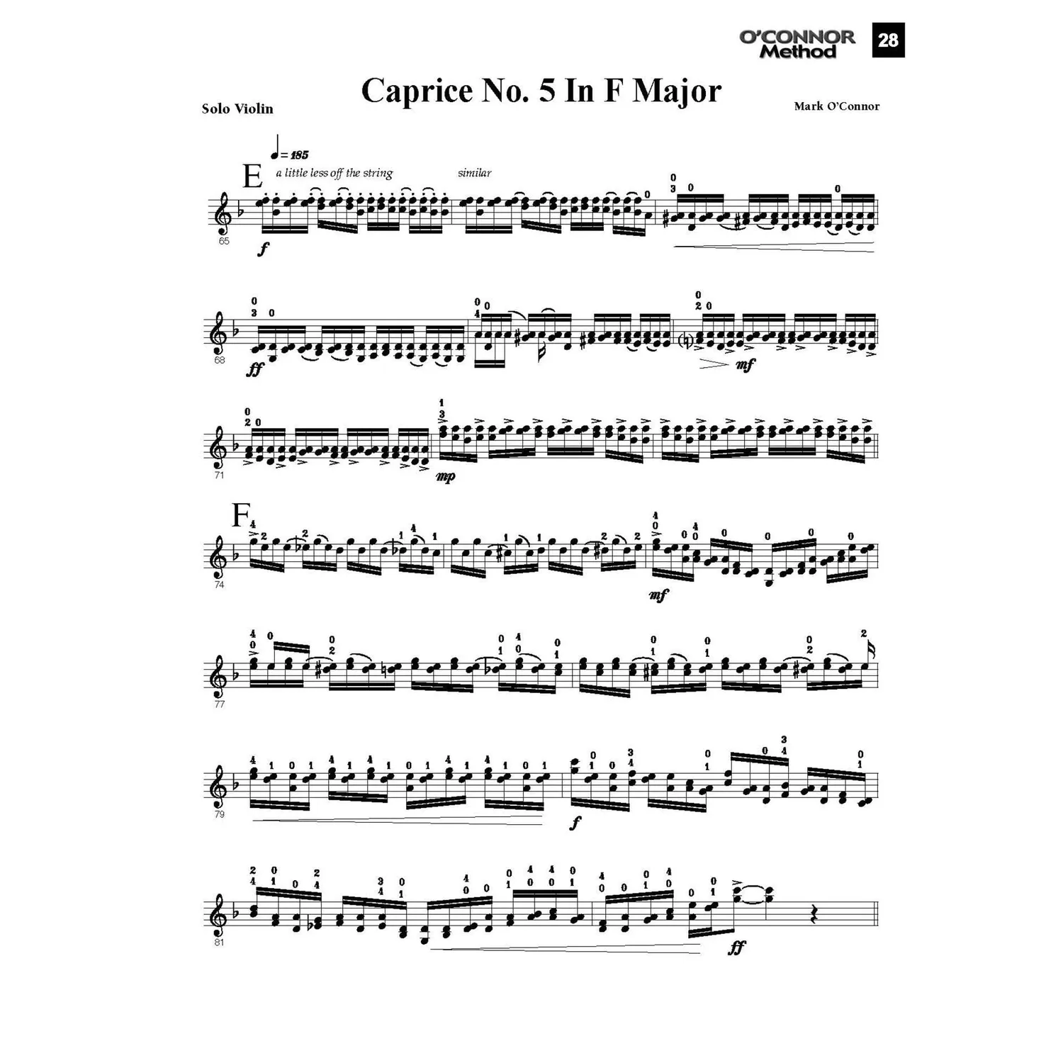 Shar Music O’Connor Method Book VI Violinenoten Repertoire