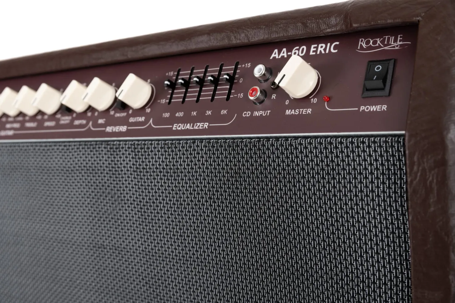 Rocktile AA-60 Eric Akustikverstärker 60W braun 2-Kanal