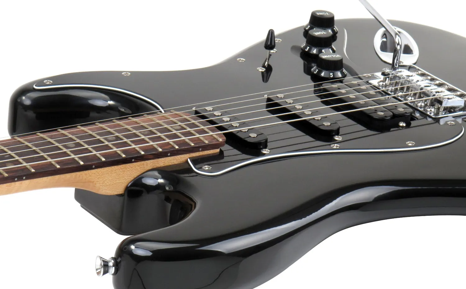 Rocktile Pro ST60-BK E-Gitarre Set All Black Mahagoni AK20G