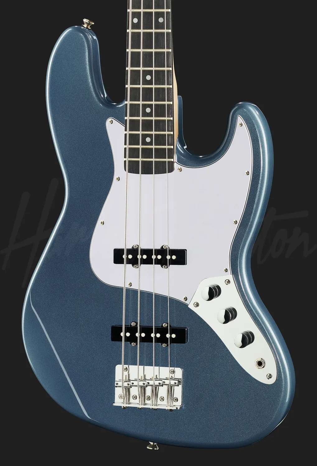 Harley Benton JB-20 MB E-Bass Blau Metallic