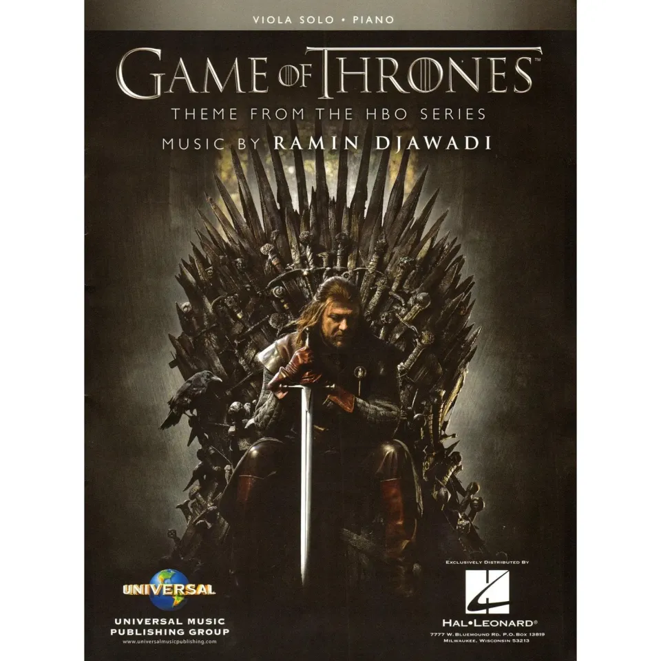 Hal Leonard Game of Thrones Theme Noten Viola Klavier Anfänger