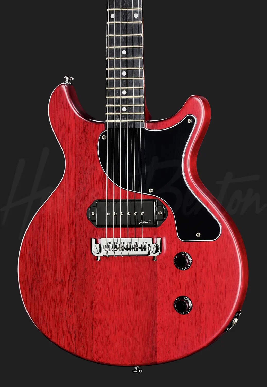 Harley Benton Vintage DC-Junior FAT E-Gitarre Cherry