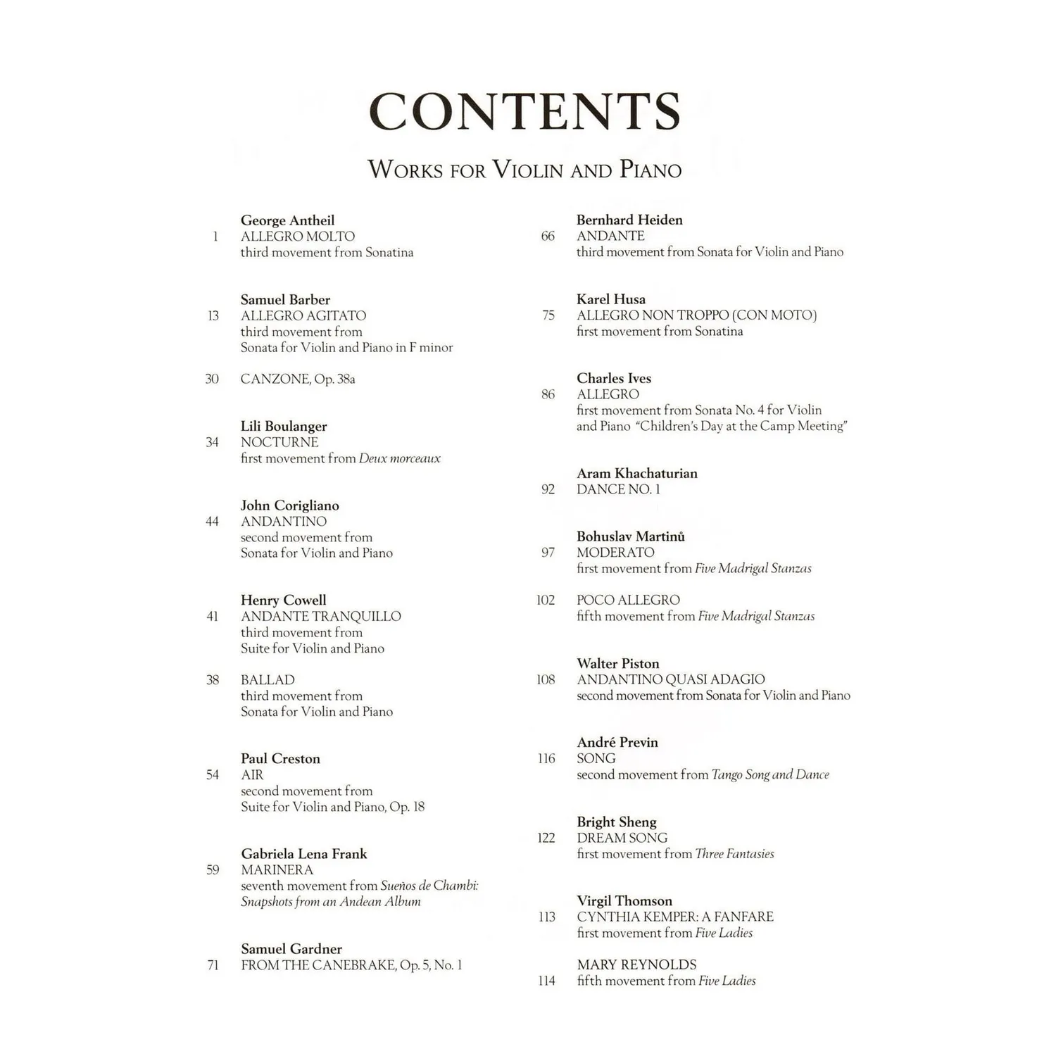 Shar G. Schirmer Violin Anthology Noten 24 Werke Geige