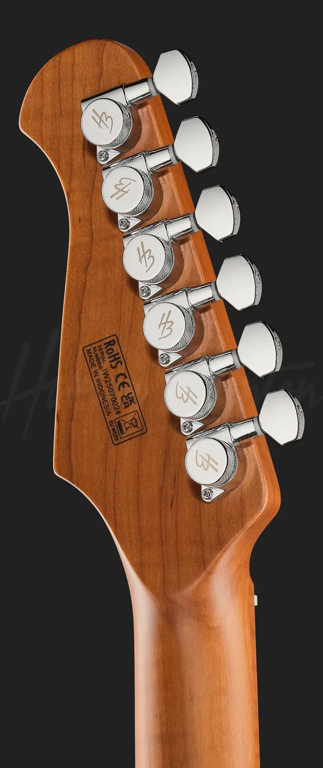 Harley Benton Fusion-IV HH MN E-Gitarre Quilt Dusk Glow Tremolo
