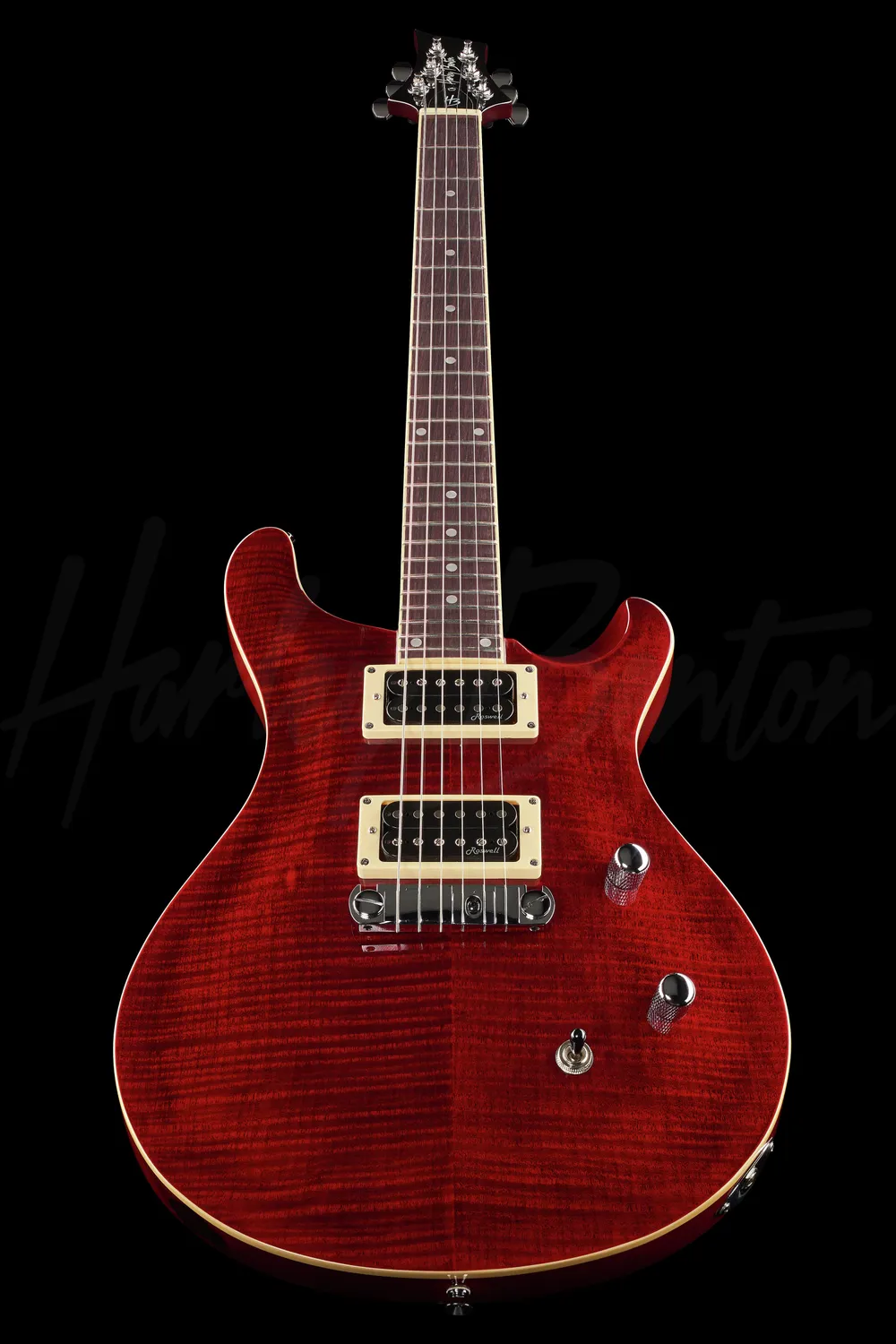 Harley Benton Deluxe CST-24 E-Gitarre Black Cherry Flame Humbucker