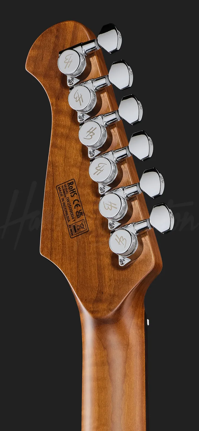 Harley Benton Progressive Fusion-IV HSH RW QBLB E-Gitarre Quilt Blue Burst