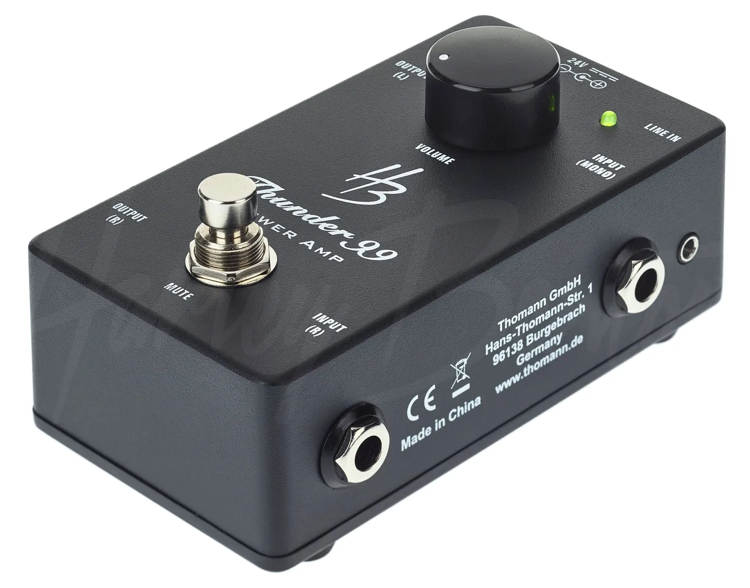 Harley Benton Custom Line Thunder 99 Endstufen-Pedal 2x50 Watt
