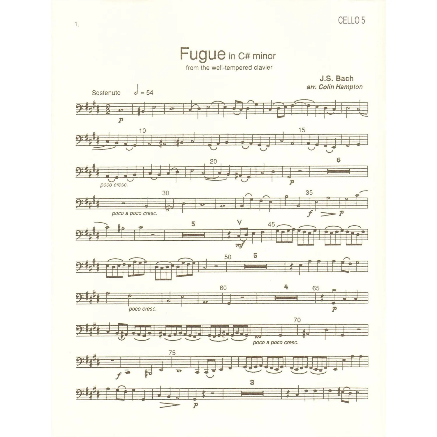 Spruce Hampton Cello Quintets Noten 5 Celli