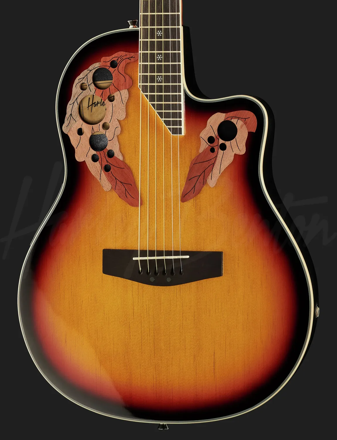 Harley Benton HBO-850 SB E-Akustik Roundback Sunburst