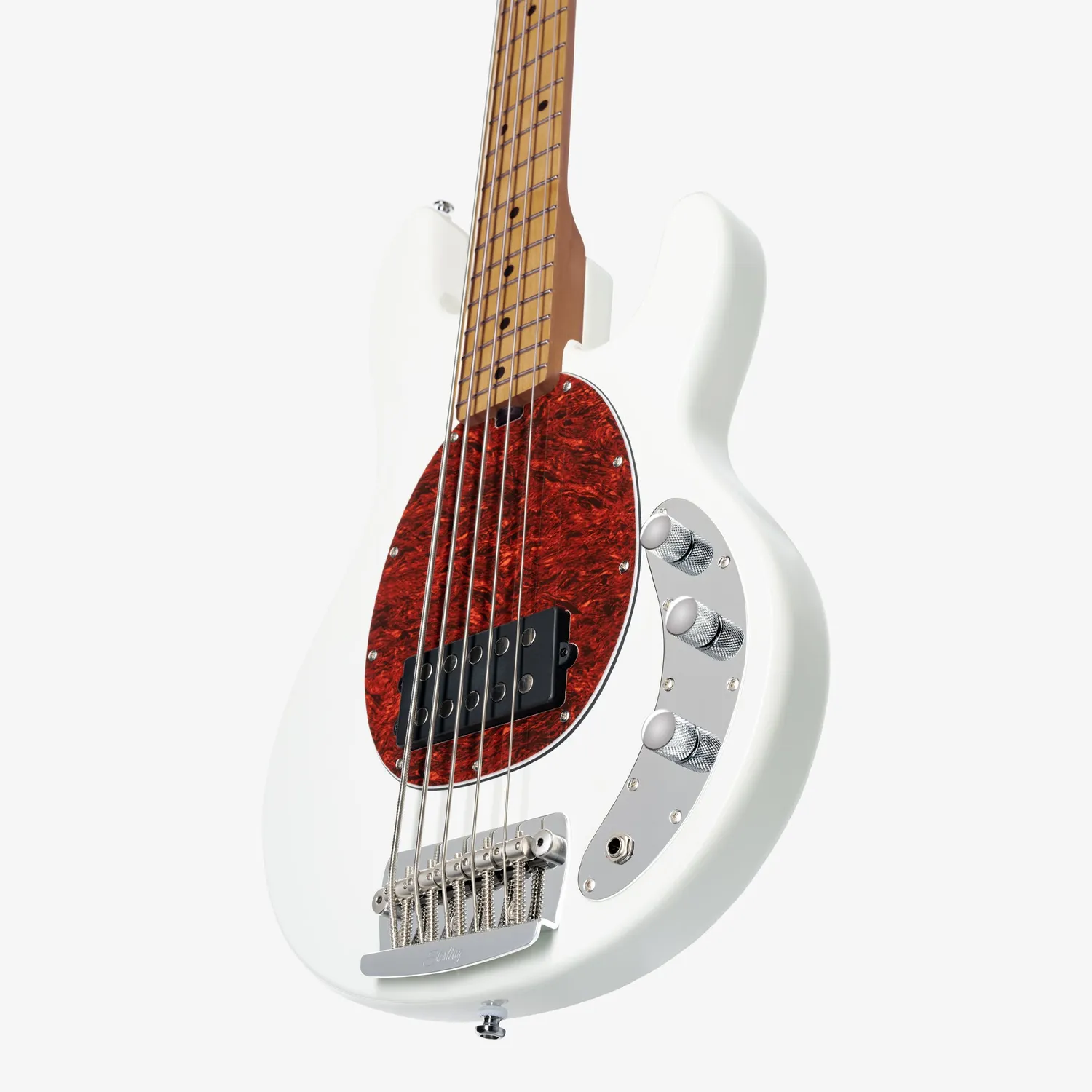 Sterling StingRay Classic 5 E-Bass Olympic White