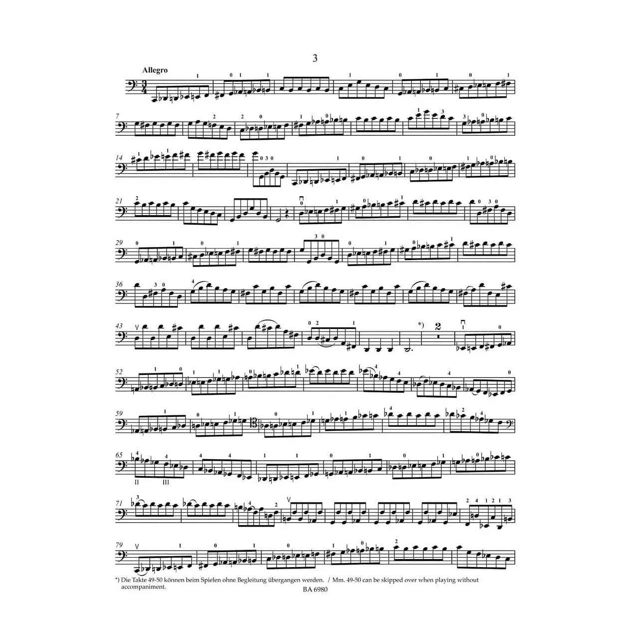 Bärenreiter Duport 21 Etüden Cello Noten komplett
