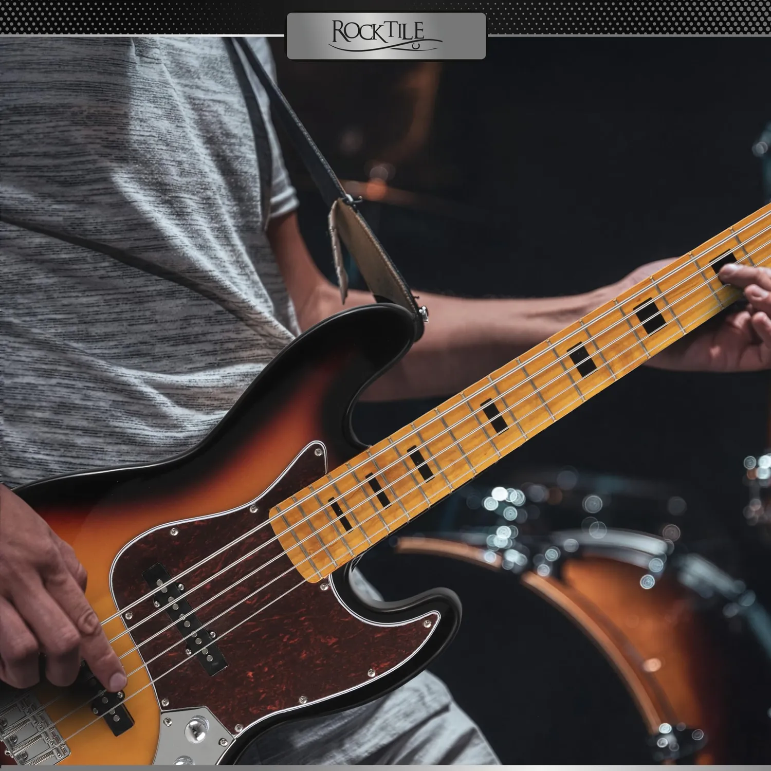 Rocktile Pro JBS50-SB E-Bass Sunburst 5-saitig