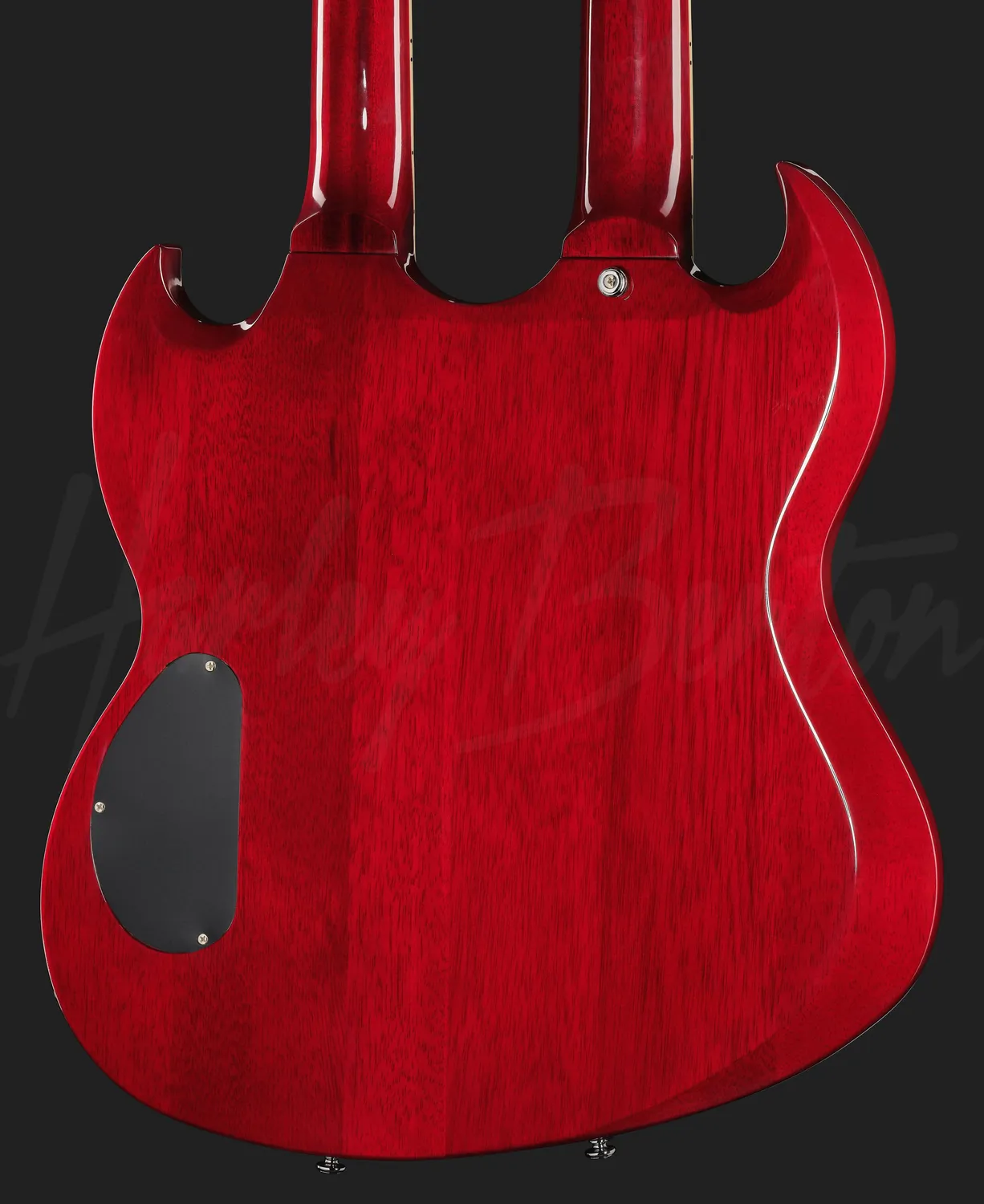 Harley Benton Vintage DC-Custom II 612 Cherry Doppelhals-Gitarre