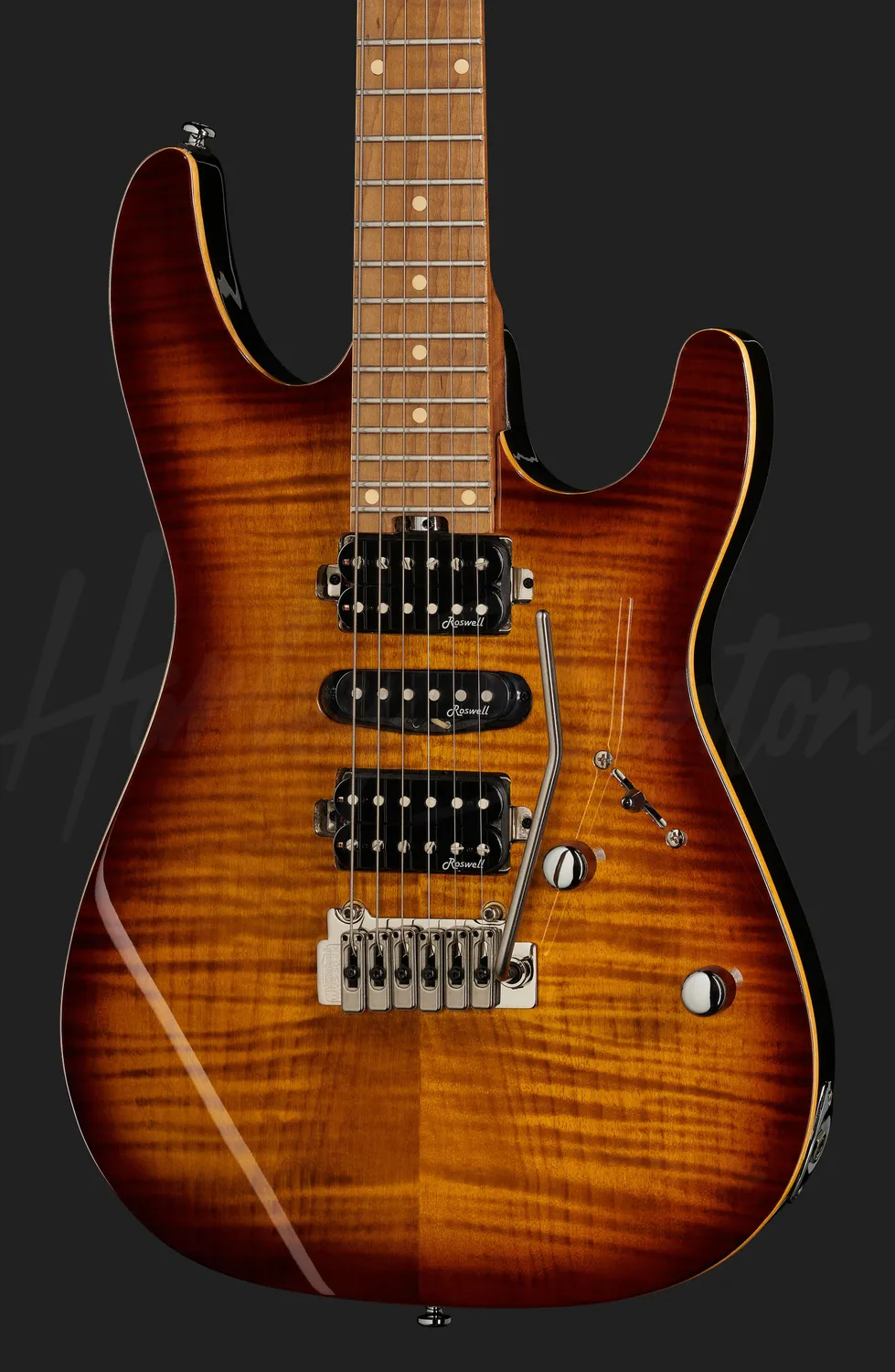 Harley Benton Fusion-III HSH E-Gitarre Roasted FBB Coil-Split