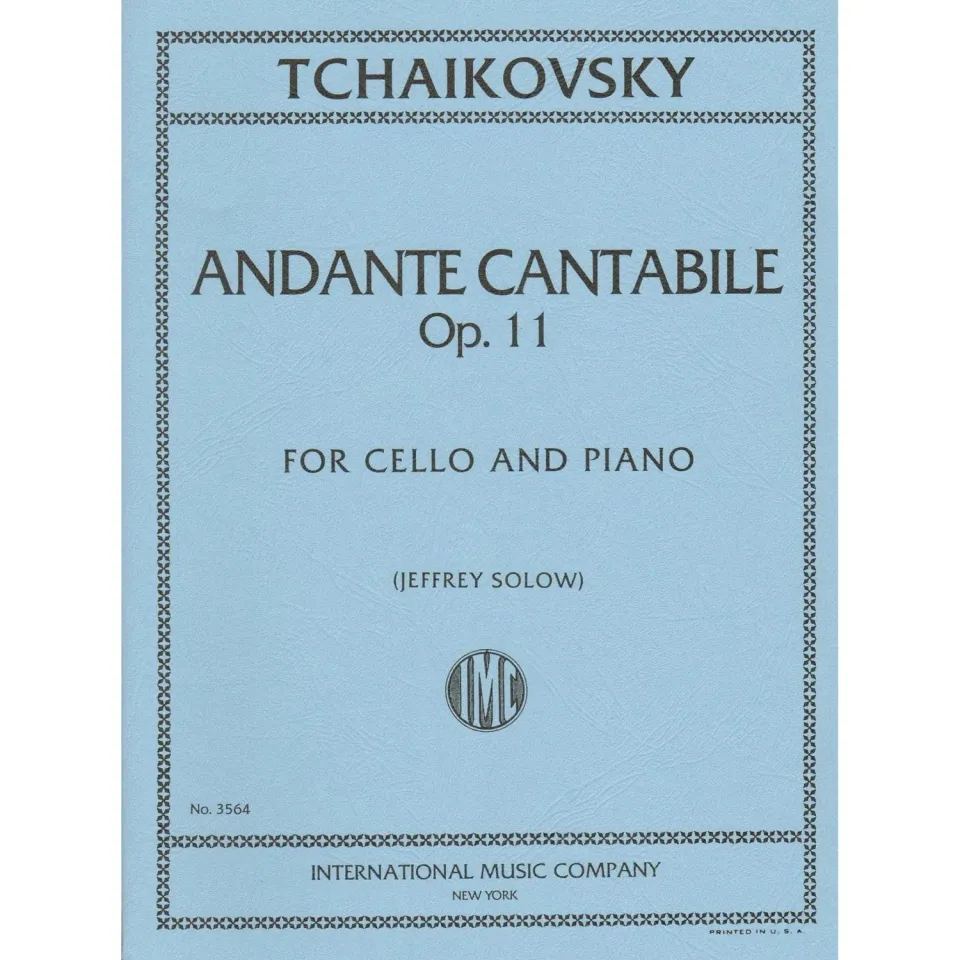 Tschaikowsky Andante Cantabile Cello Noten Op 11