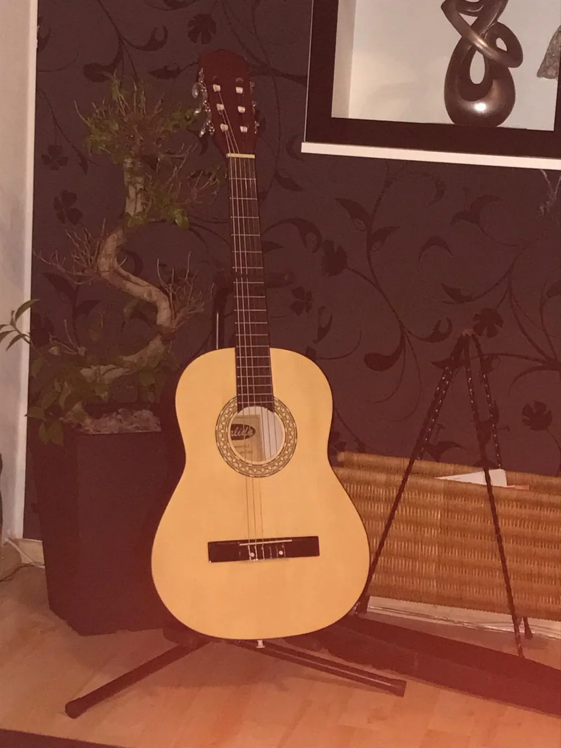 Rocktile GSN-01 Gitarrenständer Schwarz höhenverstellbar