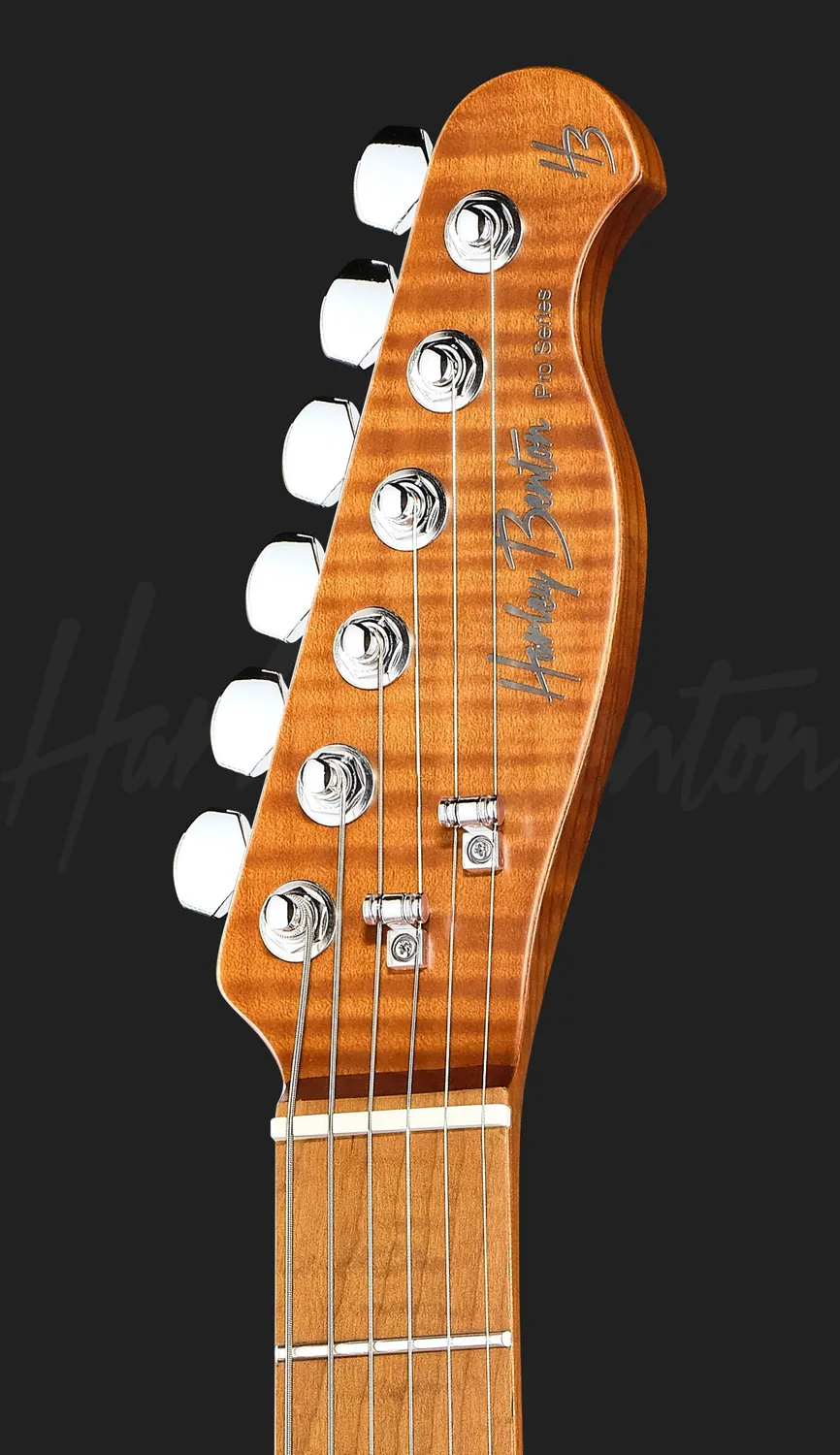 Harley Benton Progressive Fusion-T II HH MN HT QBLB E-Gitarre Fixed