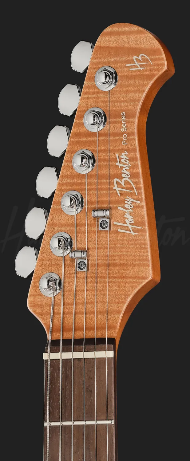 Harley Benton Progressive Fusion-IV HH RW QRG E-Gitarre Quilt Raspberry