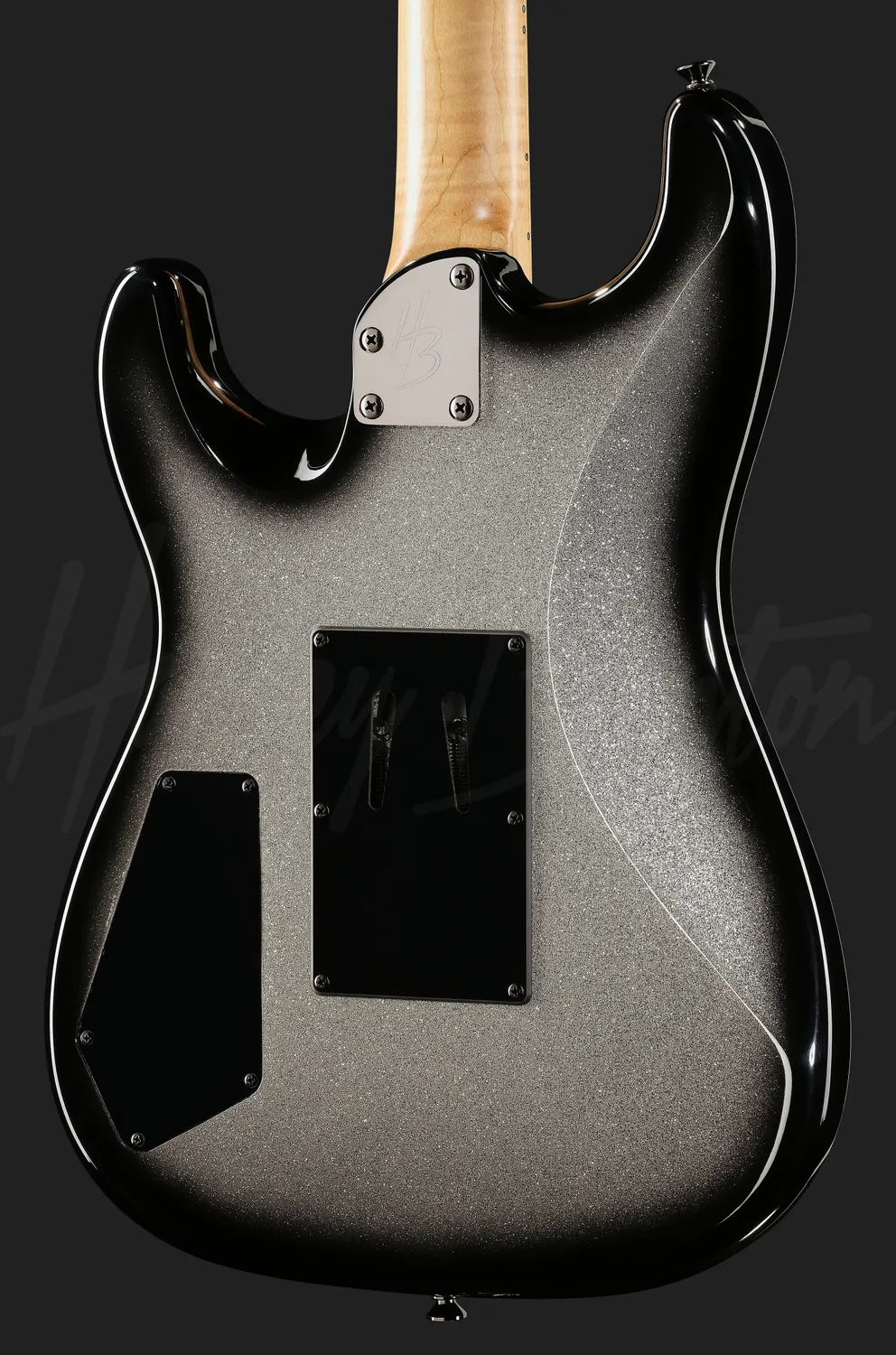 Harley Benton ST-80FR MN E-Gitarre Silver Sparkle