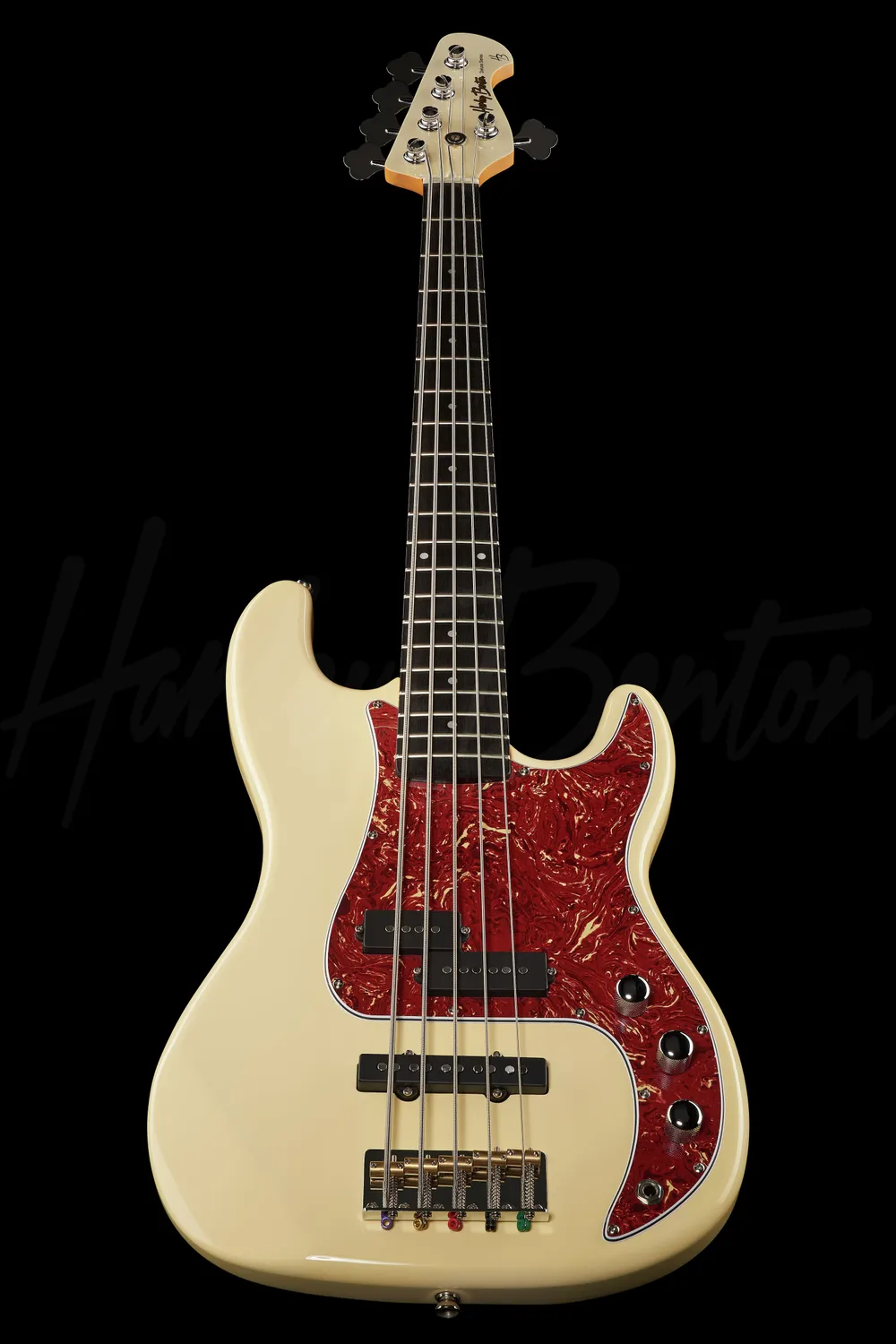 Harley Benton Pro PJ-75 OW 5-Saiter E-Bass Olympic White