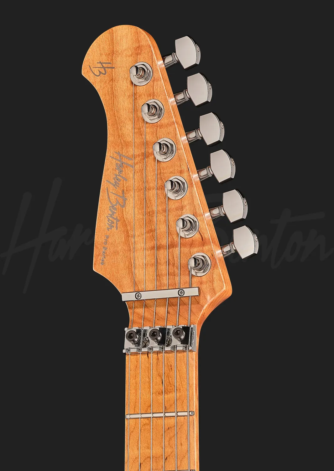 Harley Benton ST-80FR MN LH E-Gitarre schwarz Linkshand