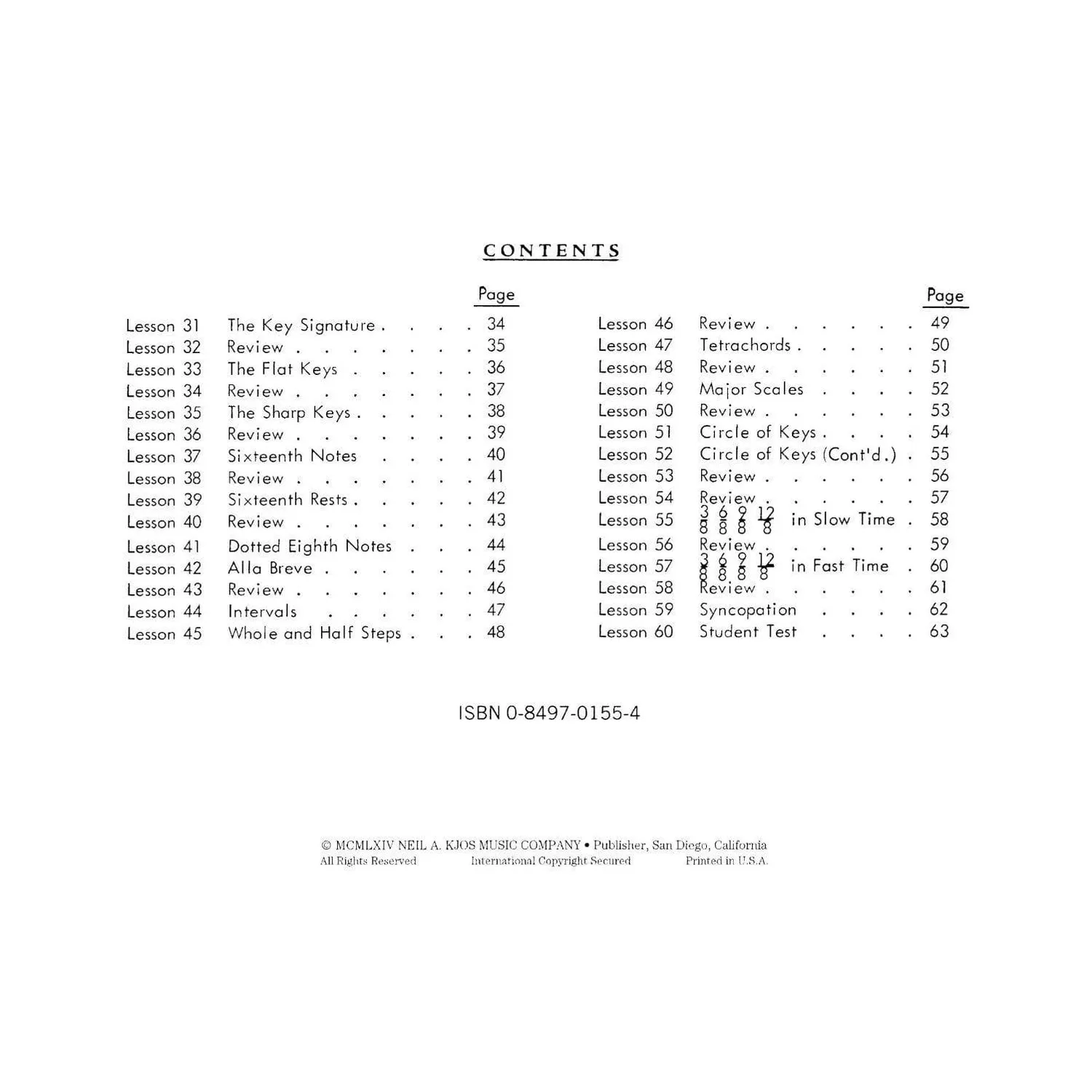 Kjos Master Theory Band 2 Musiktheorie Heft