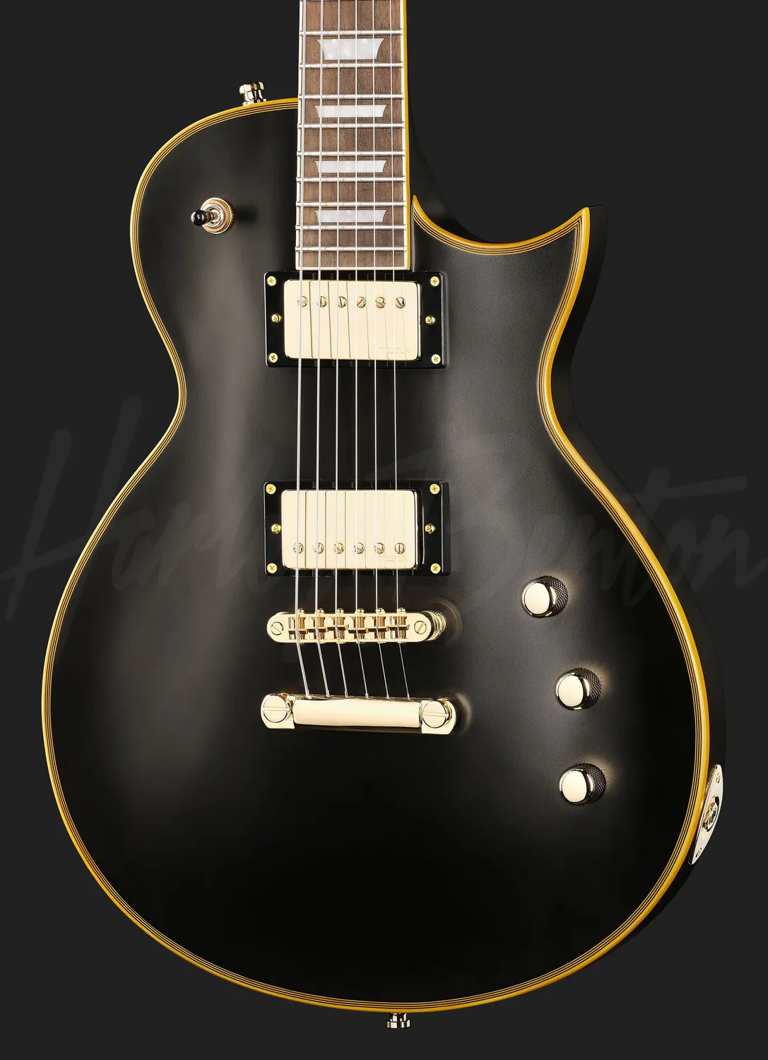 Harley Benton SC-Custom III E-Gitarre Vintage Black Tesla