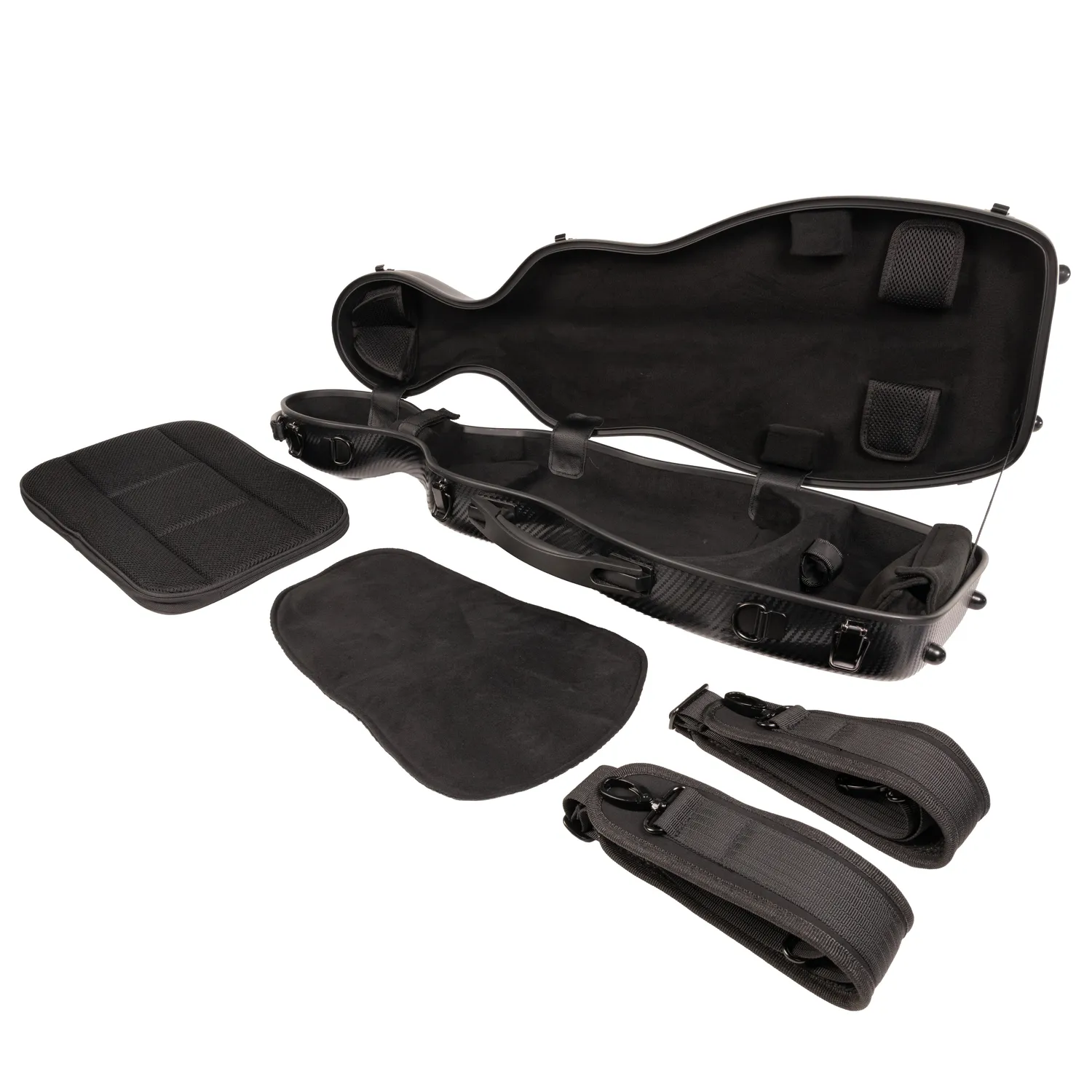 Super Light Compact Geigenkasten 4/4 Black Weave 2,5 kg