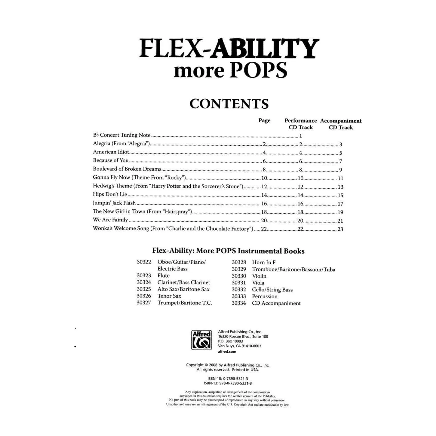 Alfred Flex-Able More Pops Ensemble-Noten Oboe Stimme