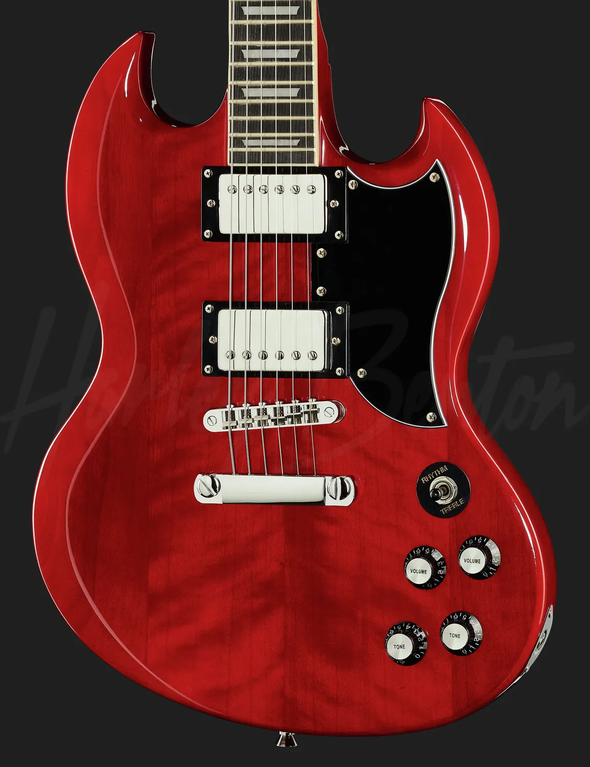 Harley Benton Vintage DC-580 CH E-Gitarre Cherry Double-Cut
