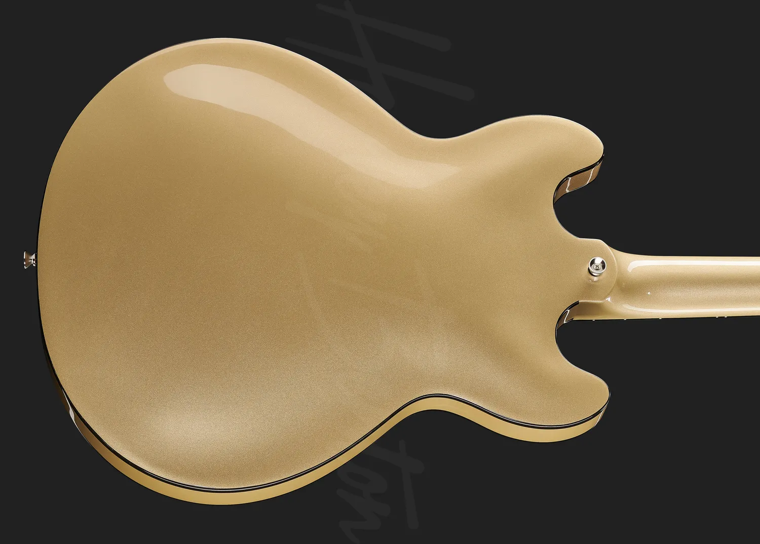 Harley Benton HB-35Plus Halbakustik-Gitarre Shoreline Gold Humbucker