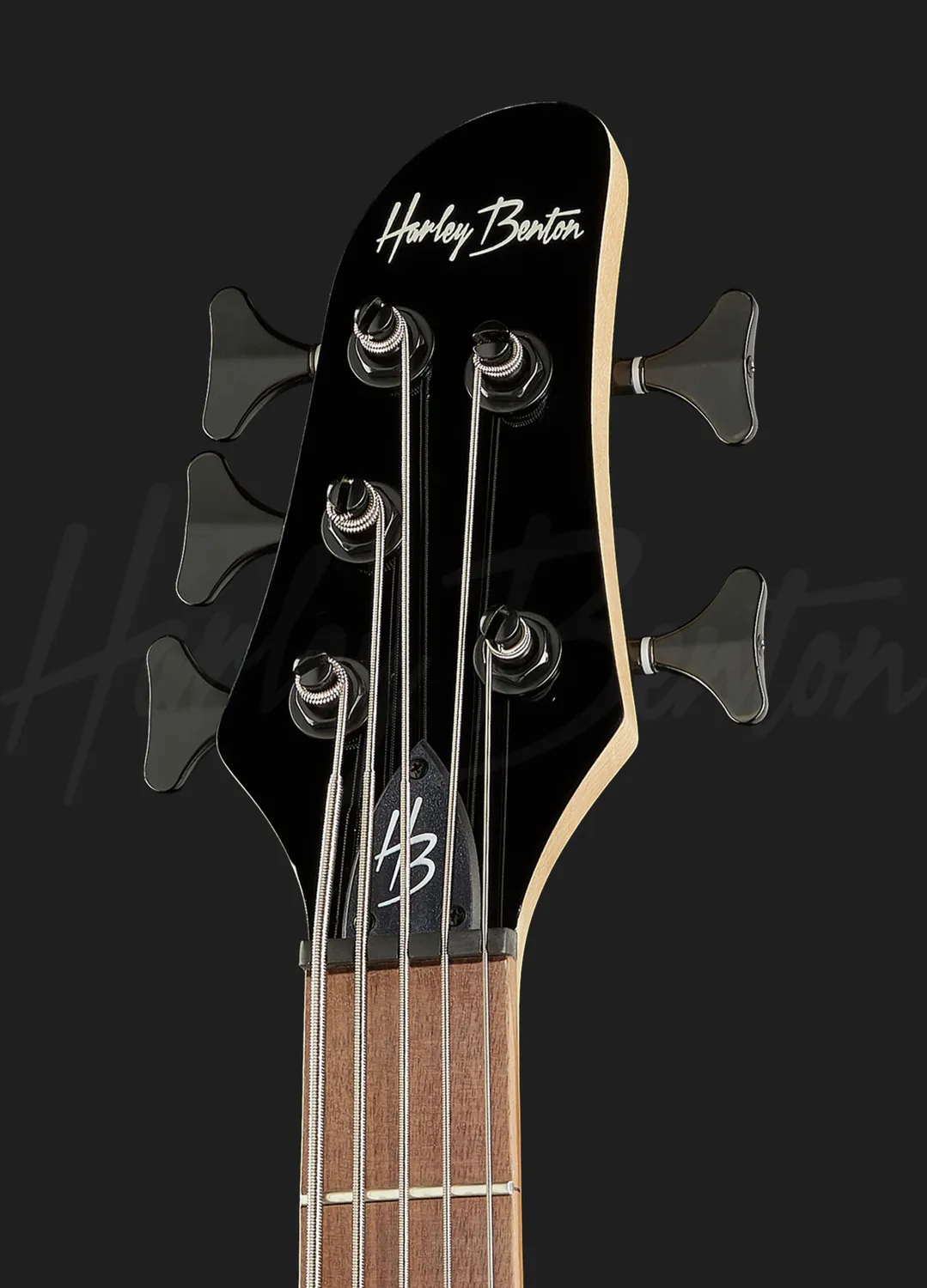 Harley Benton B-550 E-Bass Schwarz 5-saitig aktiv