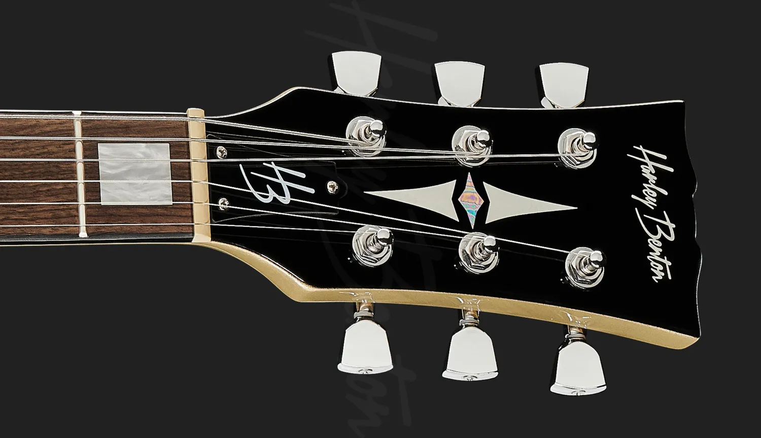 Harley Benton HB-35Plus Halbakustik-Gitarre Shoreline Gold Humbucker