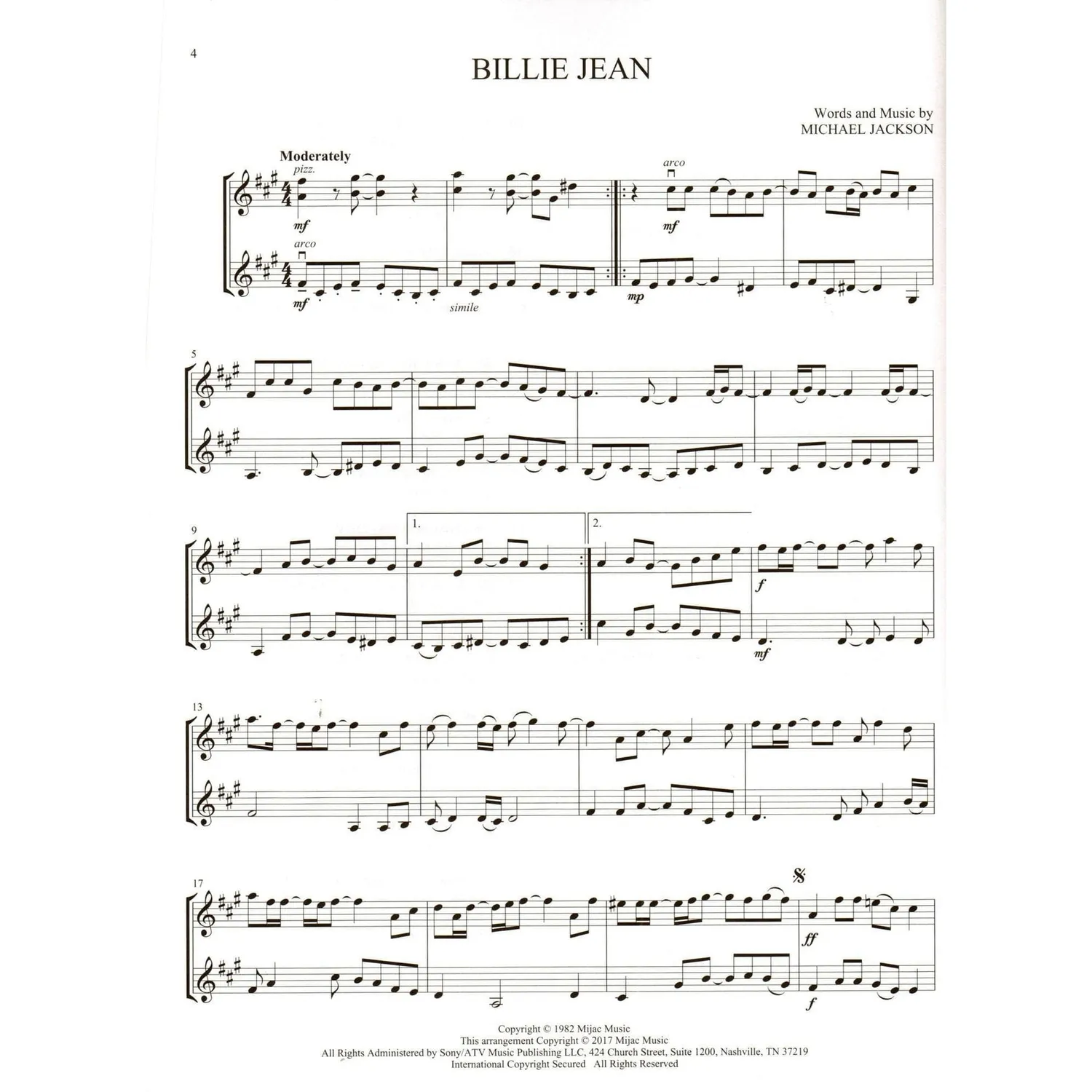 Shar Music All-Time Popular Songs Noten für 2 Violinen