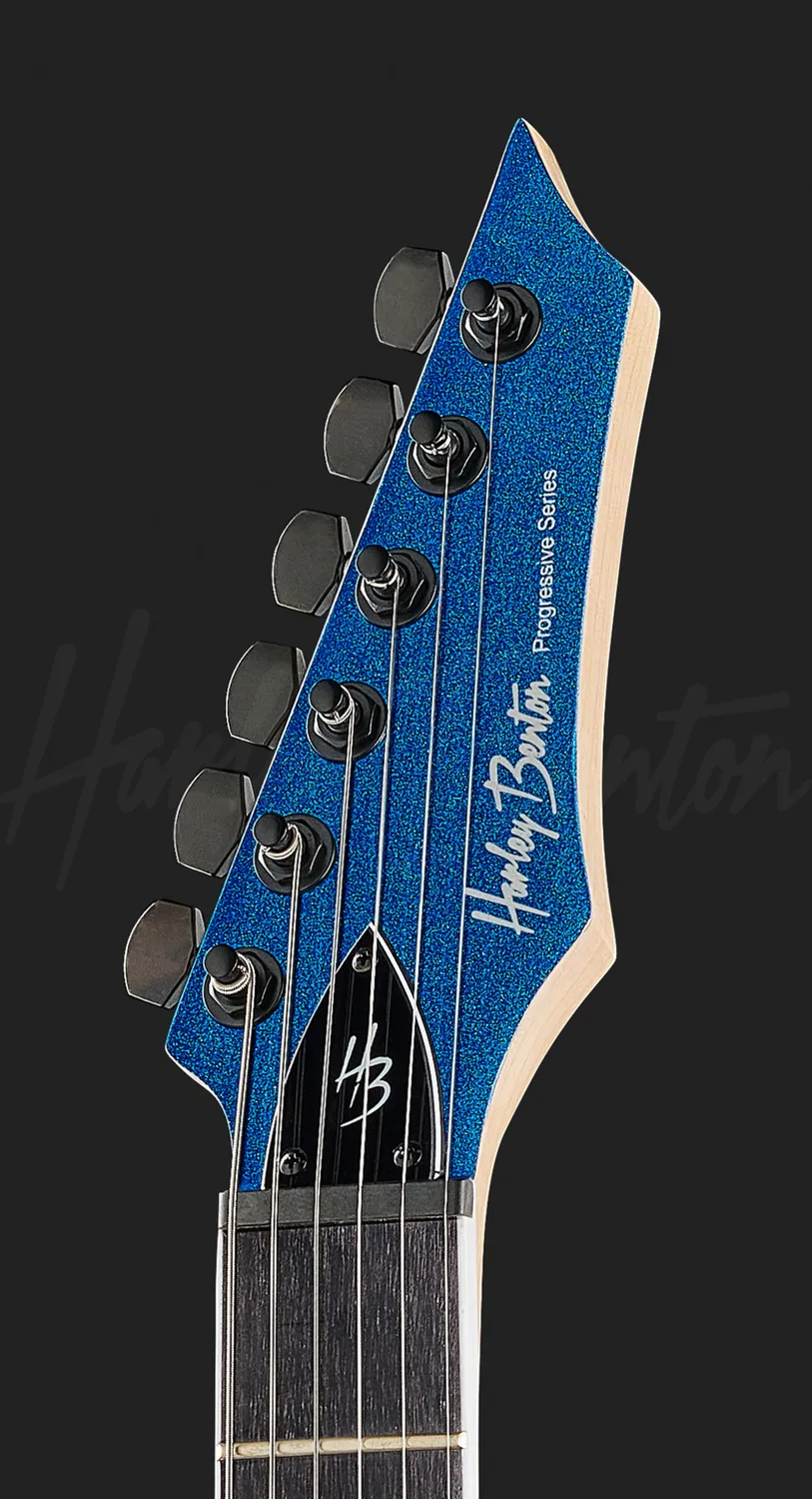 Harley Benton Rock R-446 E-Gitarre Blue Metallic Humbucker