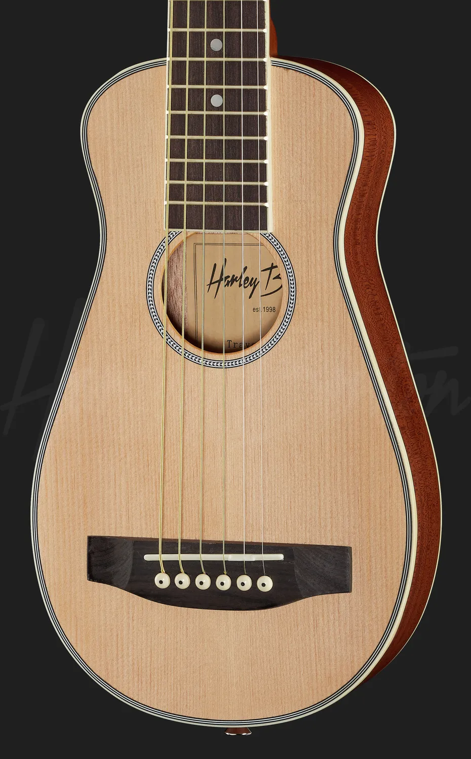 Harley Benton Custom Line Traveler Steel Reisegitarre mit Tasche