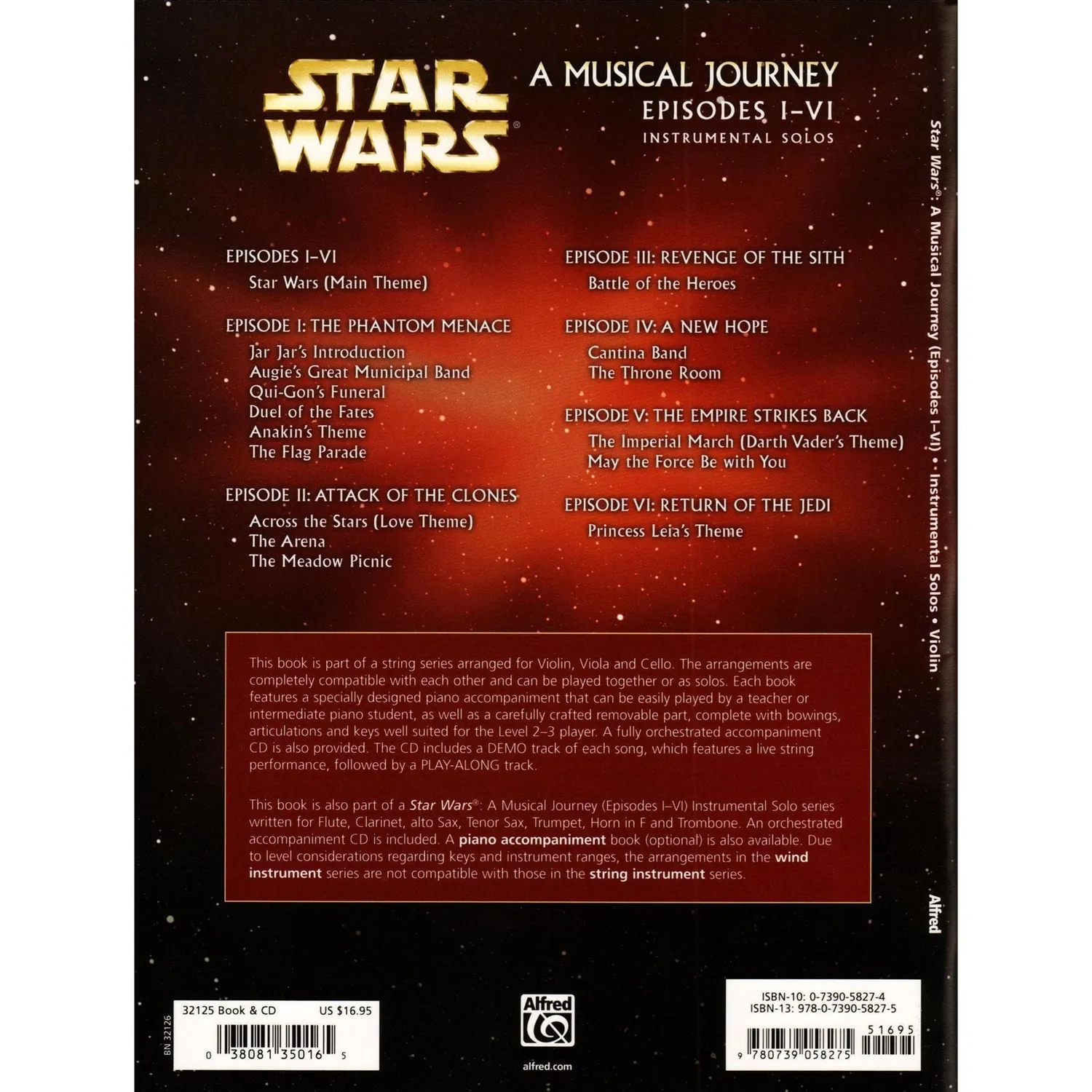 Alfred Star Wars Noten Violine Klavier