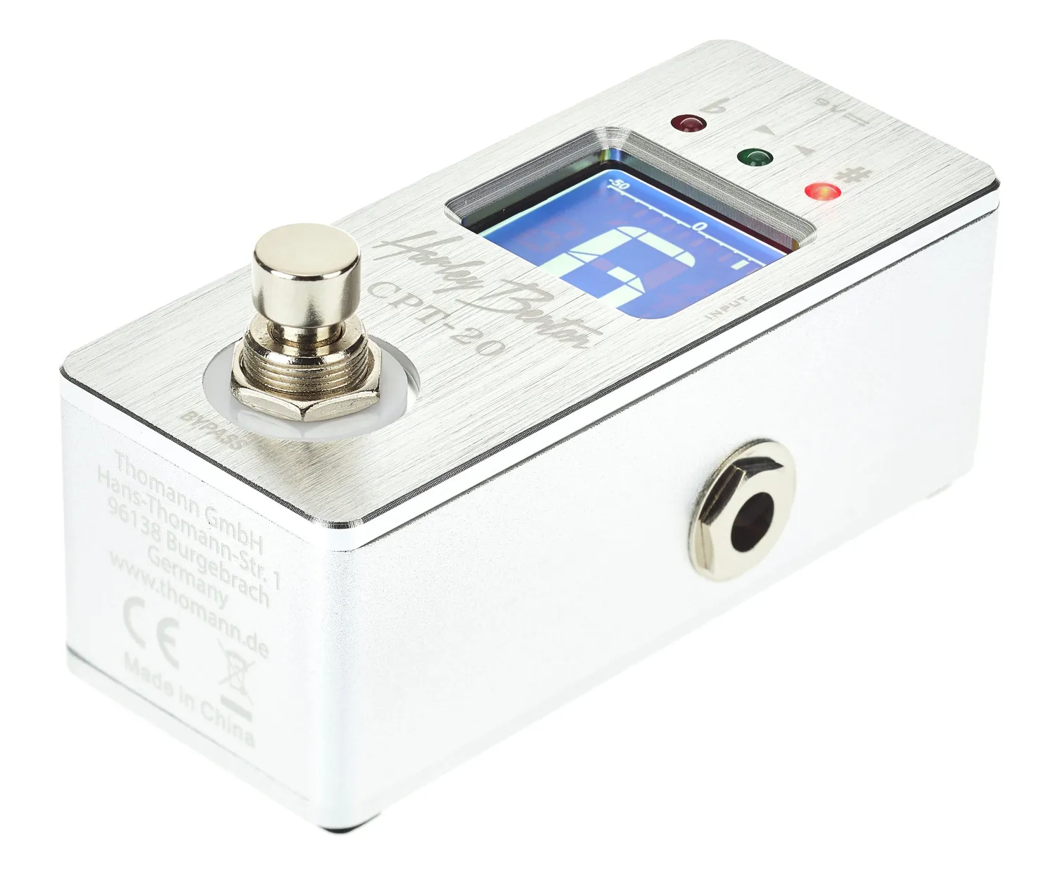 Harley Benton CPT-20 Stimmgerät Bodentreter chromatisch