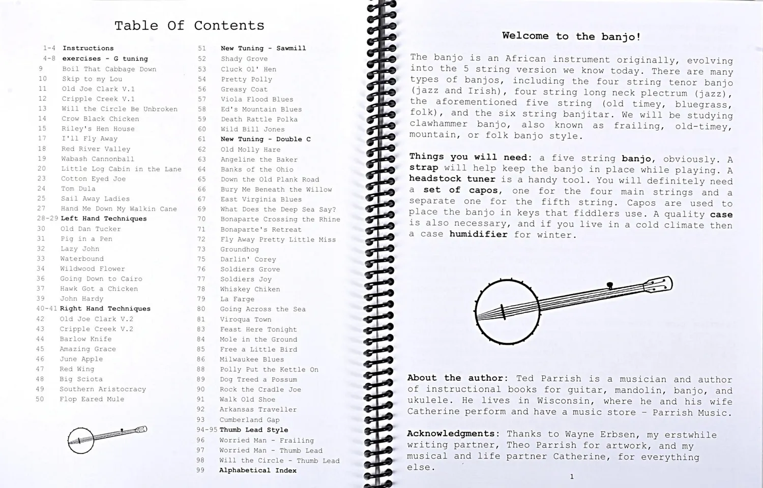 Pisgah Field Guide Clawhammer Banjo Lehrbuch 100 S.