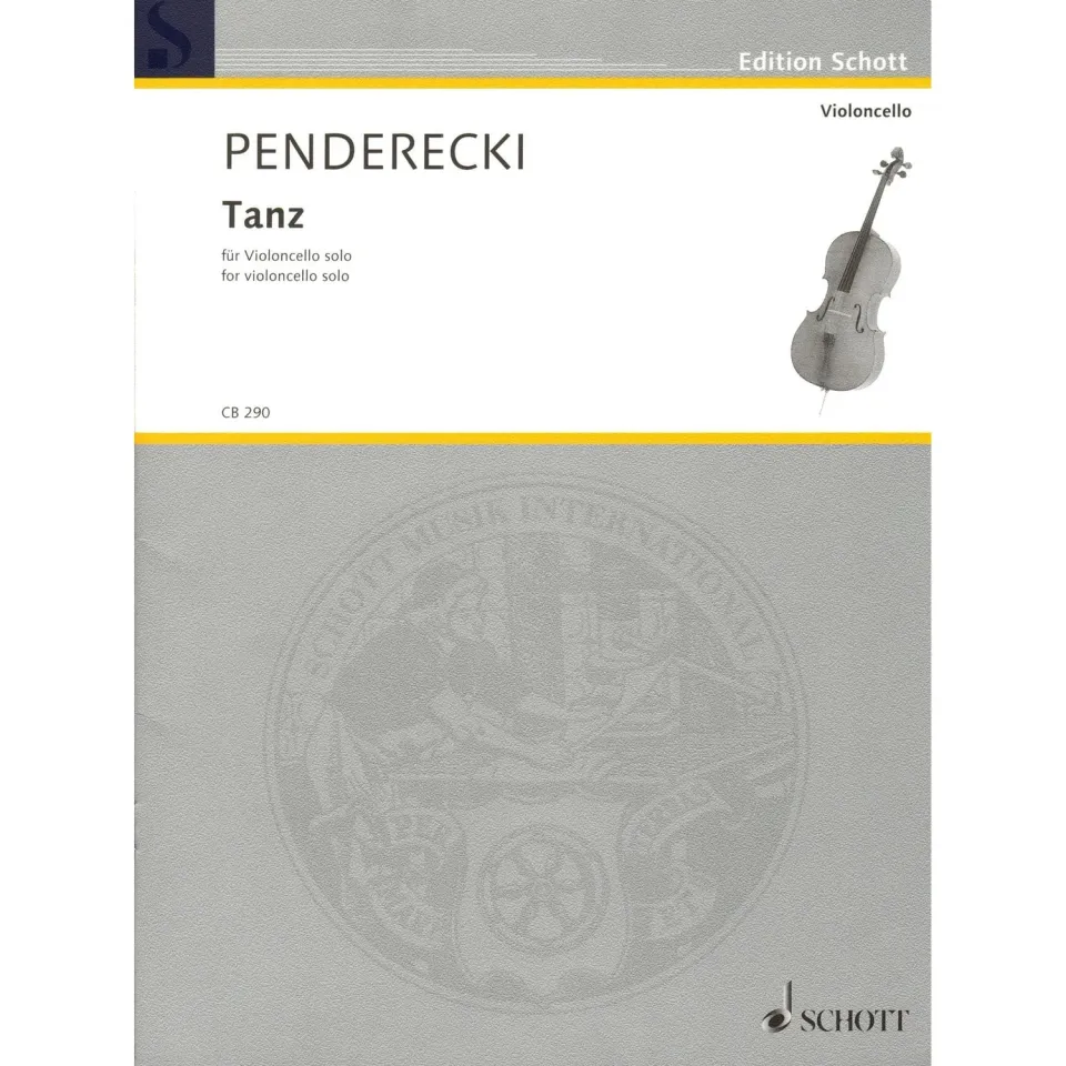Penderecki Tanz Solo-Cello Noten Schott Transkription