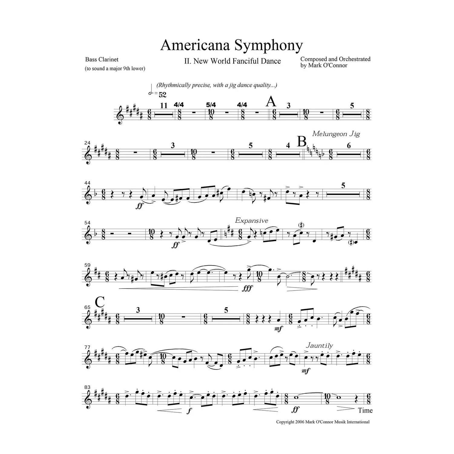O'Connor Americana Symphony Bläsernoten Download