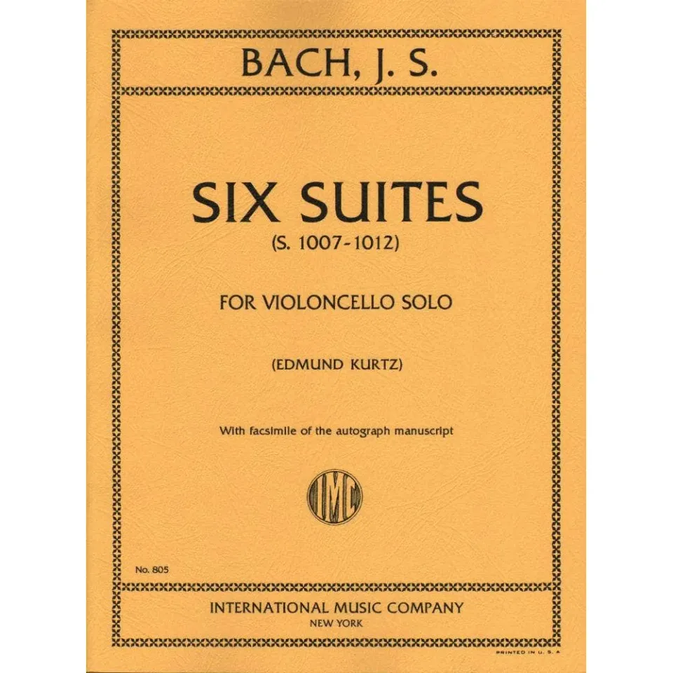International Bach 6 Suiten BWV 1007-1012 Cellonoten Kurtz