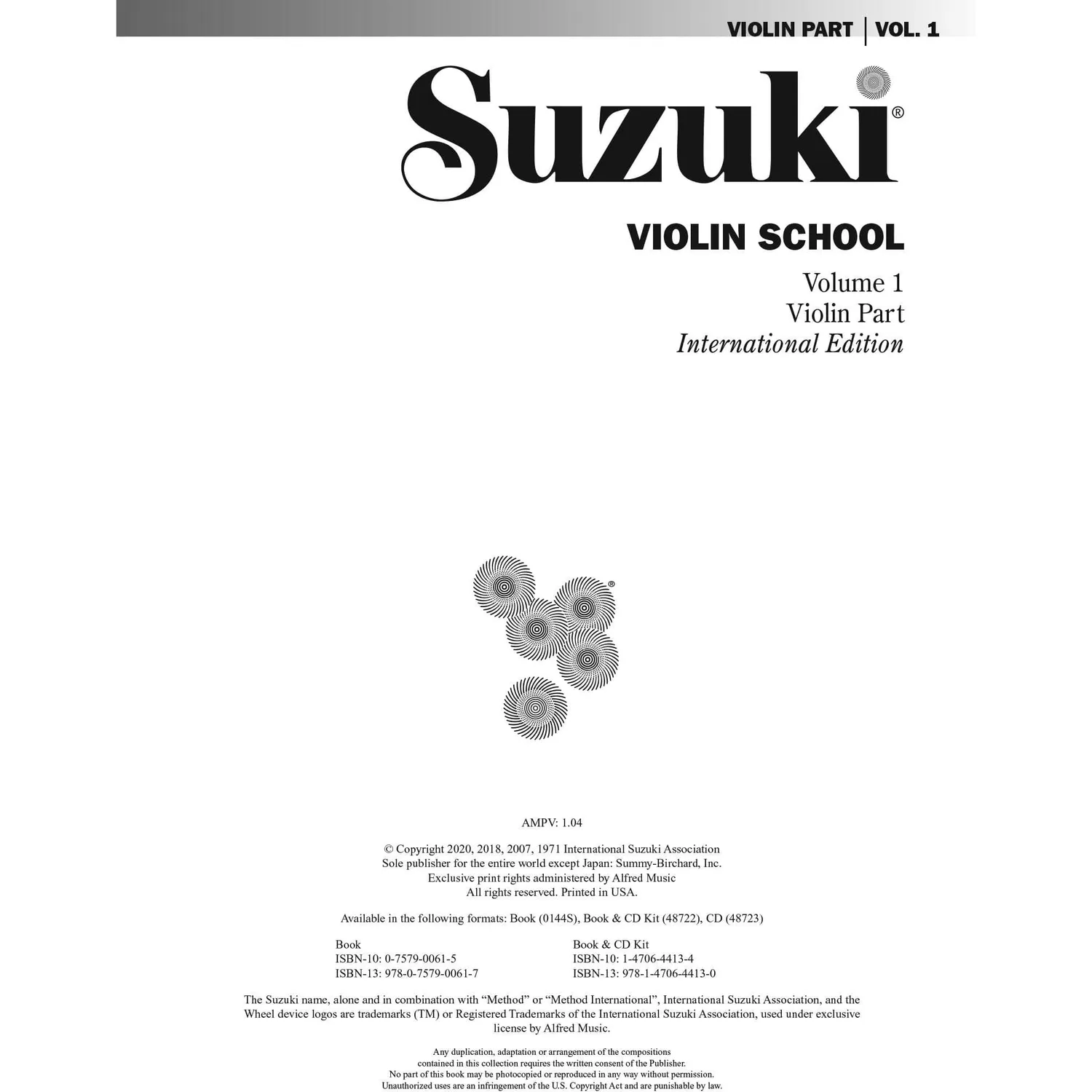 Suzuki Violin School Volume 1 Violinschule mit CD Hahn