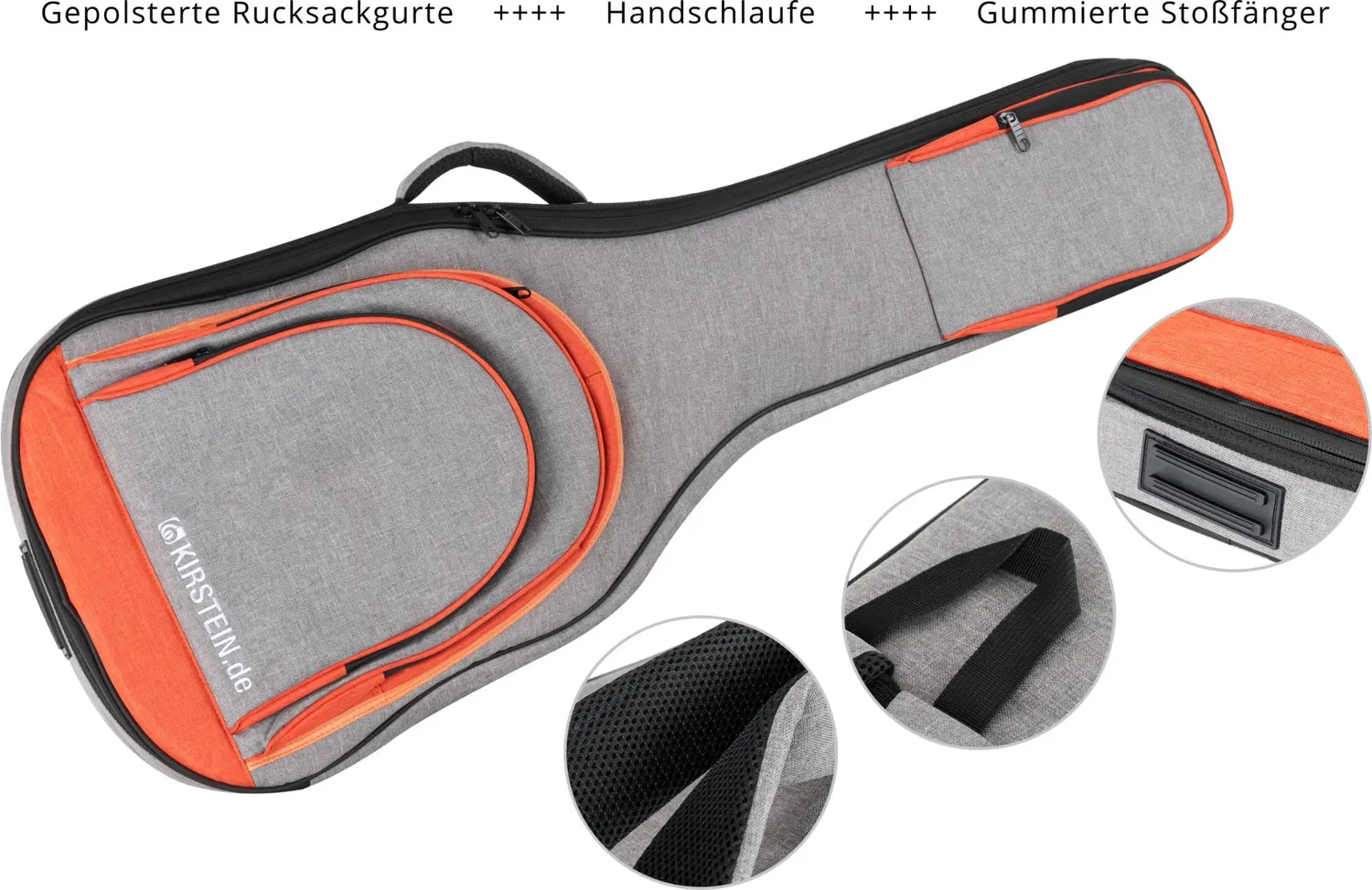 Rocktile Pro ST3 Linkshänder E-Gitarre Set Schwarz