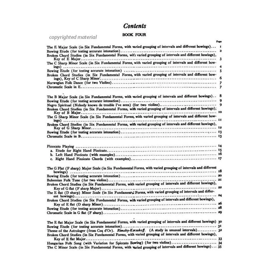 Carl Fischer Auer Graded Course Buch 4 Violine Etüden