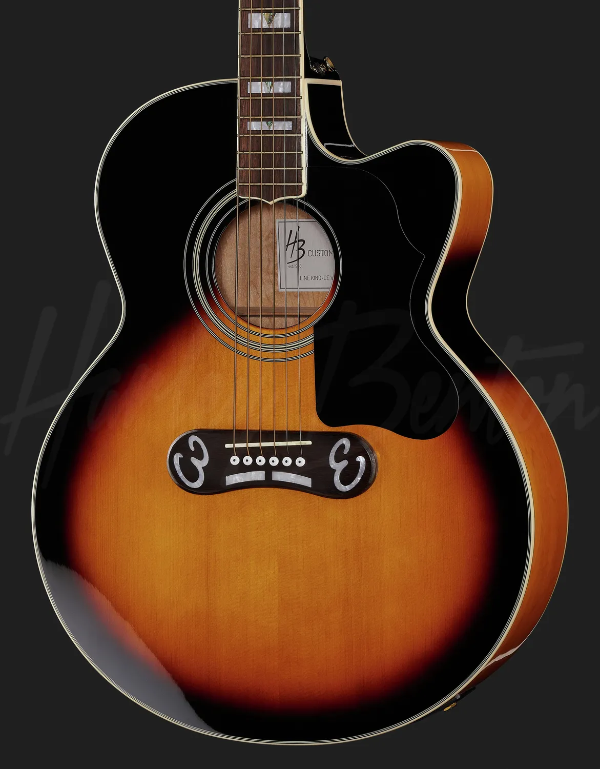 Harley Benton Custom Line CL King-CE Westerngitarre VS Tonabnehmer