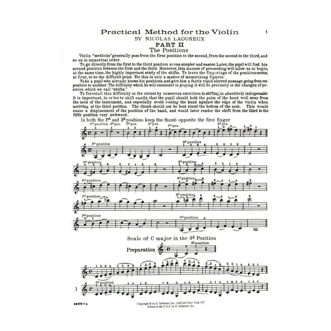Schirmer Laoureux Practical Method 2 Violinschule Violine solo