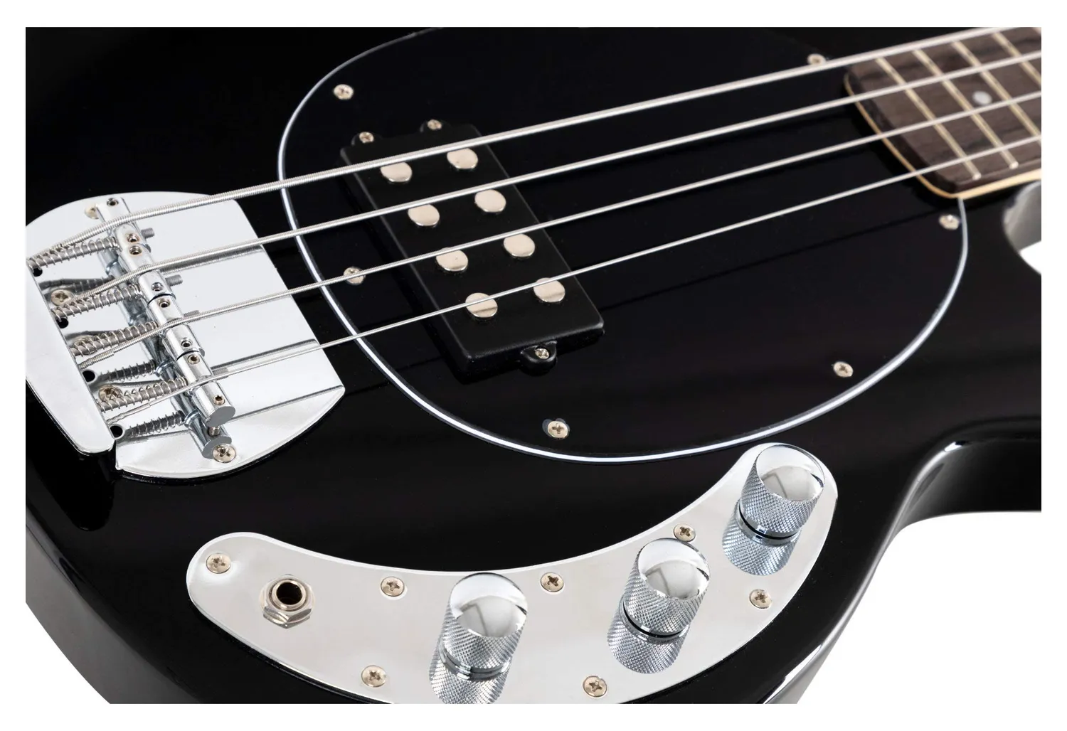 Rocktile MB-4 BK E-Bass Schwarz 4-saitig Linde